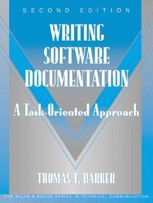 Writing Software Documentation A Task-Oriented Approach PDF