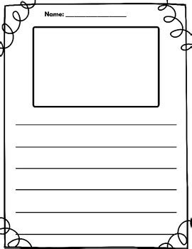 Writing Template With Picture Box