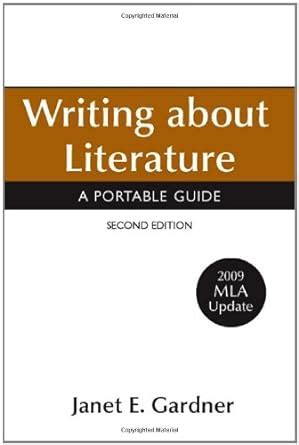 Writing about Literature with 2009 MLA Update Epub