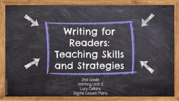 Writing for Readers Teaching Skills and Strategies Reader