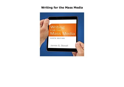 Writing for the Mass Media 7th Edition Kindle Editon