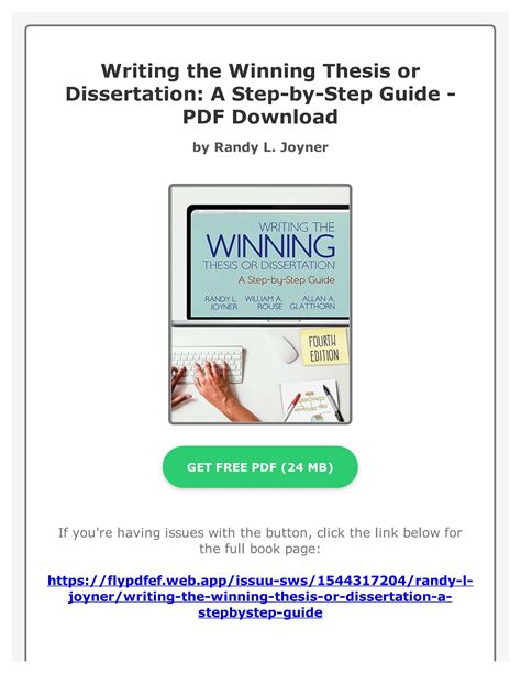 Writing the Winning Thesis or Dissertation A Step-by-Step Guide Volume 3 Epub