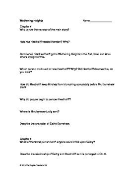 Wuthering Heights Applied Practice Answer Key Reader