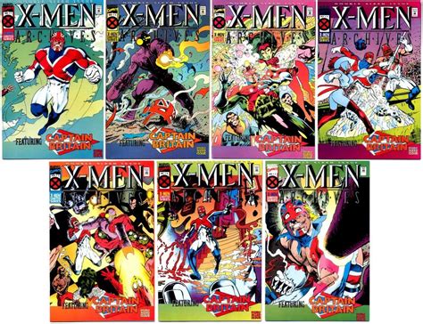 X-MEN ARCHIVES FEATURING CAPTAIN BRITAIN 1 7 Complete Series Kindle Editon