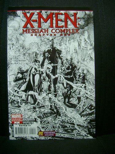 X-MEN Messiah Complex One-Shot Limited BLACK WHITE PX Exclusive Cover X-MEN 1 Kindle Editon