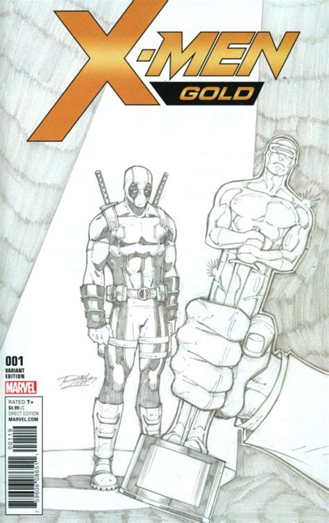 X-Men Gold 1 Premium Retailer Ron Lim Party Sketch Variant-92 Doc