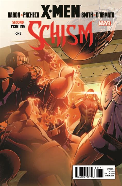 X-Men Schism 1 Second Print Variant Epub