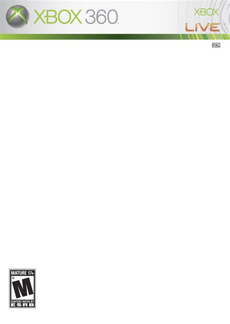 Xbox 360 Game Cover Template