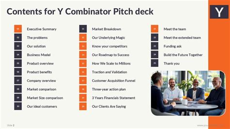 Y Combinator Pitch Deck Template