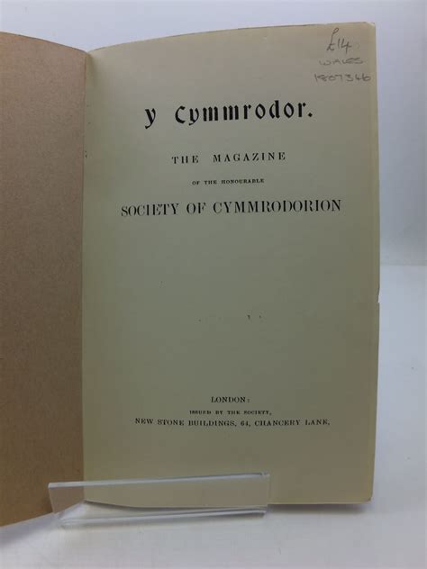 Y Cymmrodor 1878 Vol 2 Embodying the Transactions of the Honourable Society of Cymmrodorion of London Etc Classic Reprint Kindle Editon