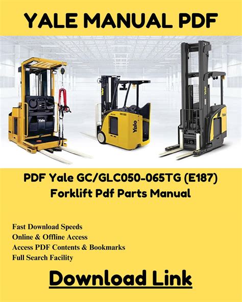 YALE FORKLIFT GLC050 PARTS MANUAL Ebook Kindle Editon