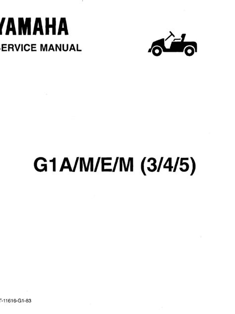 YAMAHA G1 SERVICE MANUAL Ebook Doc