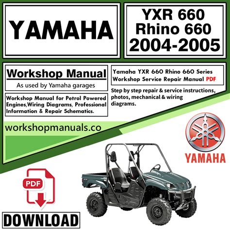 YAMAHA RHINO SERVICE MANUAL PDF Doc