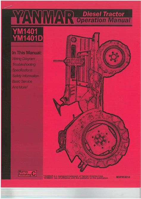 YANMAR DIESEL TRACTOR MANUAL YM 1401 Ebook Kindle Editon