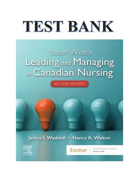YODER WISE TEST BANK QUESTIONS Ebook Kindle Editon