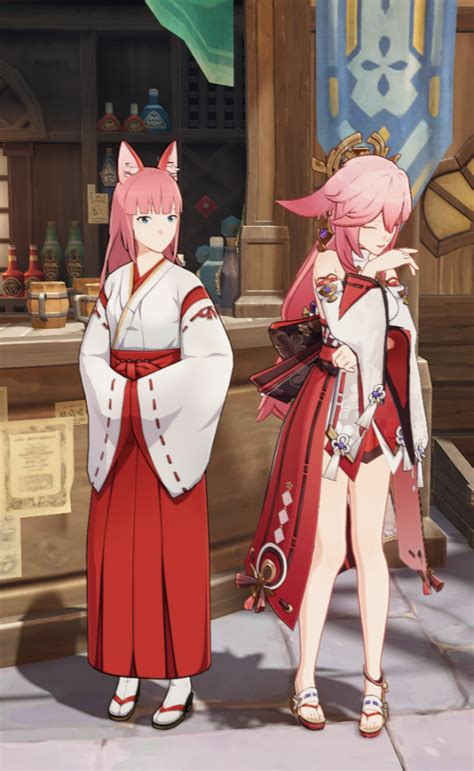 Yae Miko: Astute Kitsune and Shrine Maiden