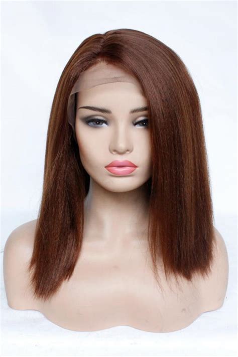 Yaki Brown Synthetic Wigs