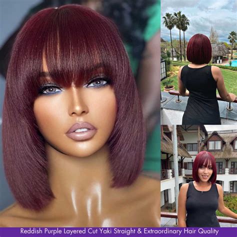 Yaki With Bangs Lace Wigs