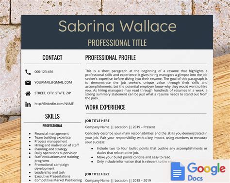 Yale Resume Template Google Docs