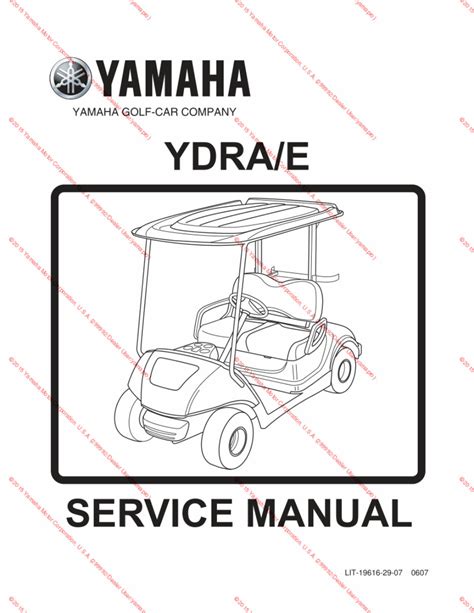 Yamaha Golf Cart Service Manual Ebook PDF