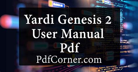 Yardi genesis user manual Ebook Kindle Editon