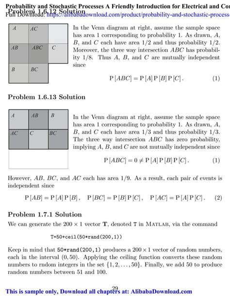 Yates Stochastic Processes Solutions Manual Download PDF