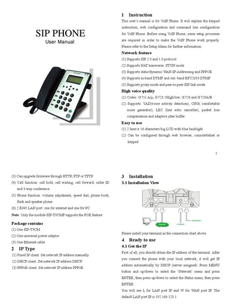 Yealink Basic IP Phone SIP T9CM User Manual pdf PDF