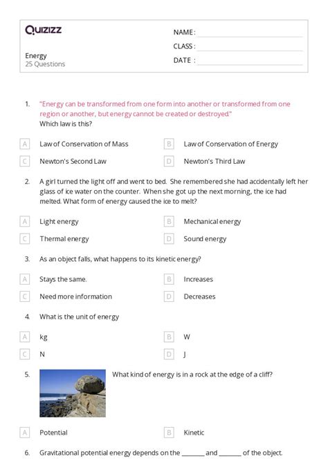 Year 7 Energy Test Answers Kindle Editon