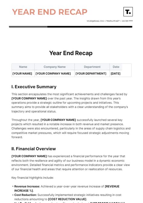 Year Recap Video Template