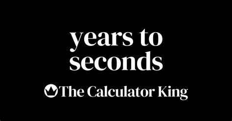 Year to Seconds: Convert Years to Seconds and Seconds to Years