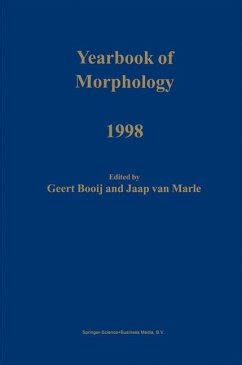 Yearbook of Morphology, 1998 1st Edition Reader