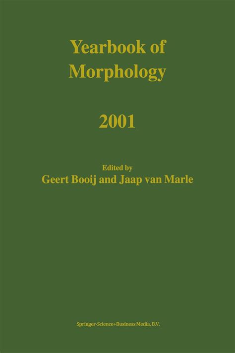 Yearbook of Morphology, 2001 Kindle Editon