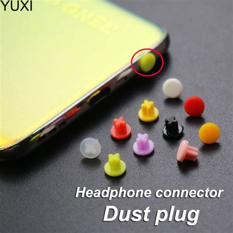 Yellow Dustproof Stopper Headphone Samsung Doc