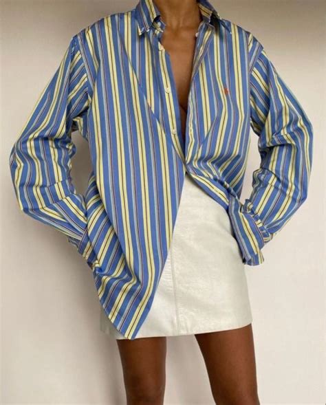 Yellow and Blue Striped Shirt: A Fashion Statement That Embraces Joy and Confidence