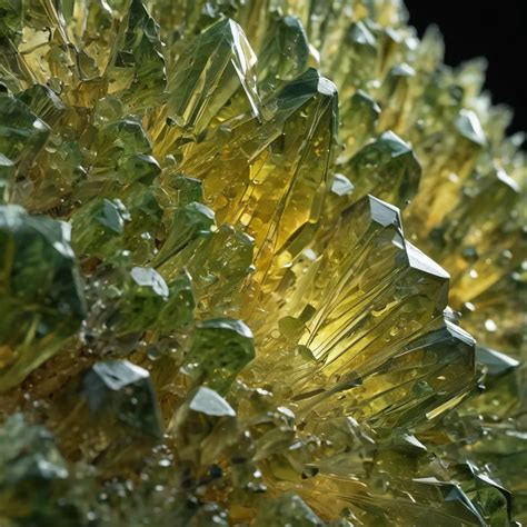 Yellowish Green Crystals: A Story of Nature's Finest