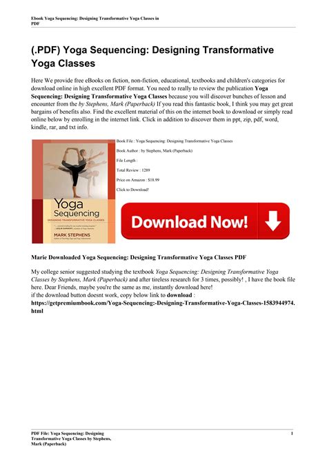 Yoga Sequencing: Designing Transformative Yoga Classes.rar Ebook Epub