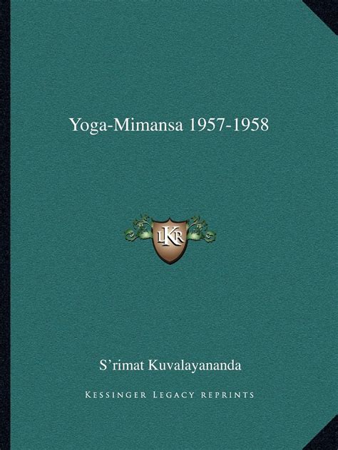 Yoga-Mimansa 1957-1958 Doc