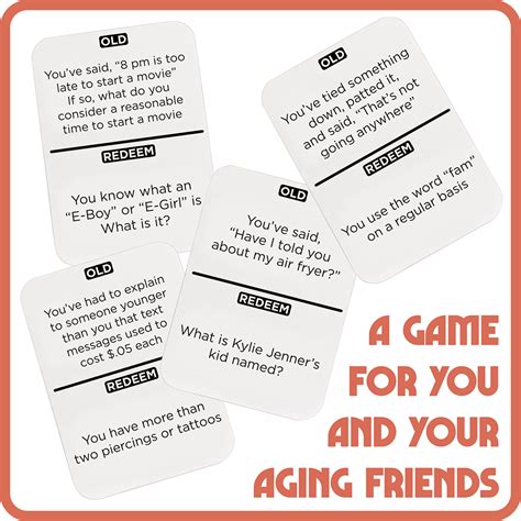 You're Getting Old Card Game: A Nostalgic Trip Down Memory Lane