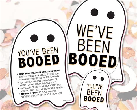 You've Been Booed Sign Printable