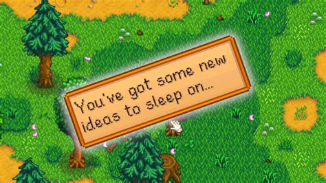 You've Got 11 New Ideas to Sleep on Stardew