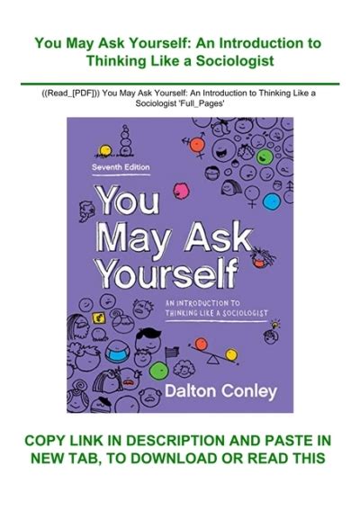 You May Ask Yourself: An Introduction to Thinking Like a Sociologist (Third Core Ebook Ebook Doc