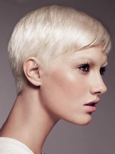 Young Fashion's Platinum Blonde Blonde Youthful Short Capless Wigs