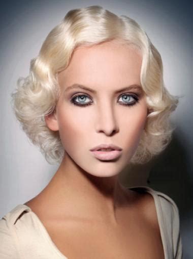 Young Fashion's Platinum Blonde Chin Length Wavy Lace Front Wigs