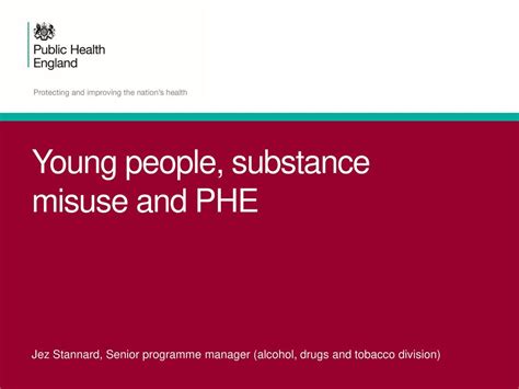 Young People and Substance Misuse