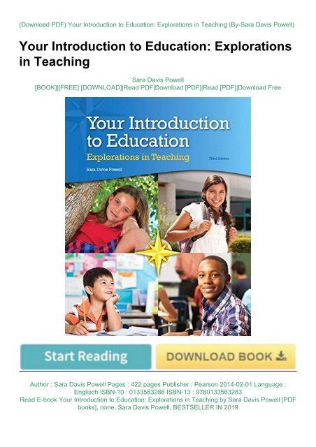 Your Introduction To Education: Explorations In Ebook Reader