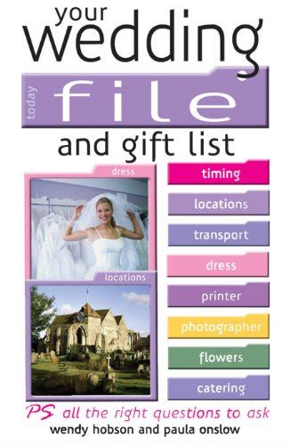 Your Wedding File And Gift List Planner PDF