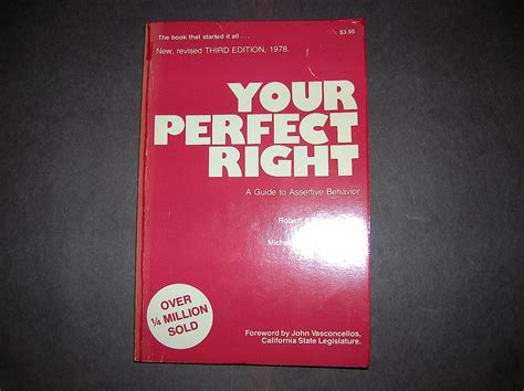 Your perfect right A guide to assertive behavior PDF