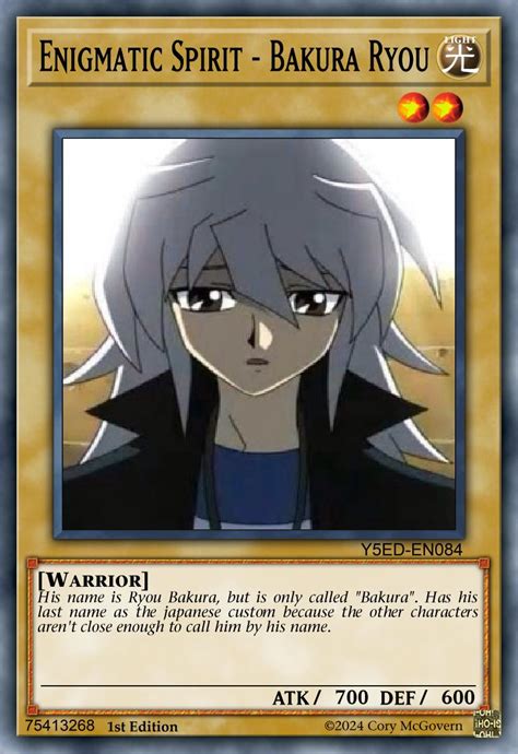 Yu-Gi-Oh! Bakura: The Enigmatic Duelist with a Dark Past