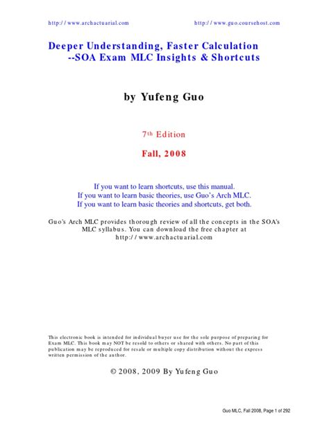 Yufeng Guo Exam Ebook Doc