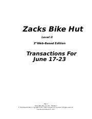 ZACKS BIKE HUT ANSWERS MODULE 3 Ebook PDF